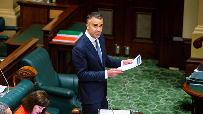 Premier Peter Malinauskas speaks in state parliament. Picture NCA NewsWire / Emma Brasier