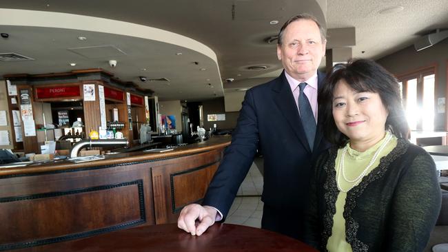 Academique principal David Dolley, pictured with wife Nanae Dolley, plans to be up and running at the courthouse by the end of June. Picture: Mike Batterham