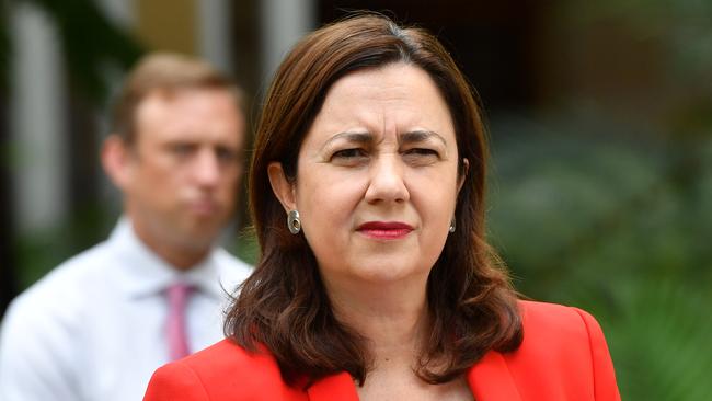 Premier Annastacia Palaszczuk says public servants will not be getting pay rises while the coronavirus crisis rolls on. Picture: AAP Image/Darren England