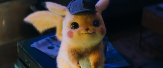 Pikachu is hyper-realistic in the new Pokemon family movie. Picture: Pokemon Detective Pikachu