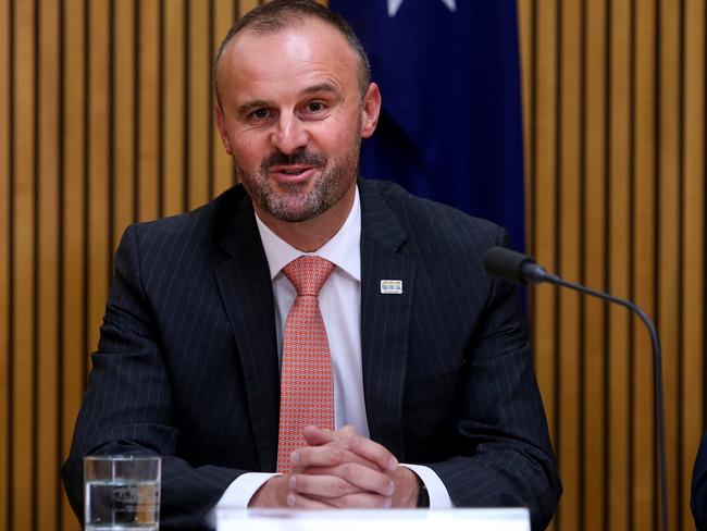 ACT Chief Minister Andrew Barr. Picture: Kym Smith