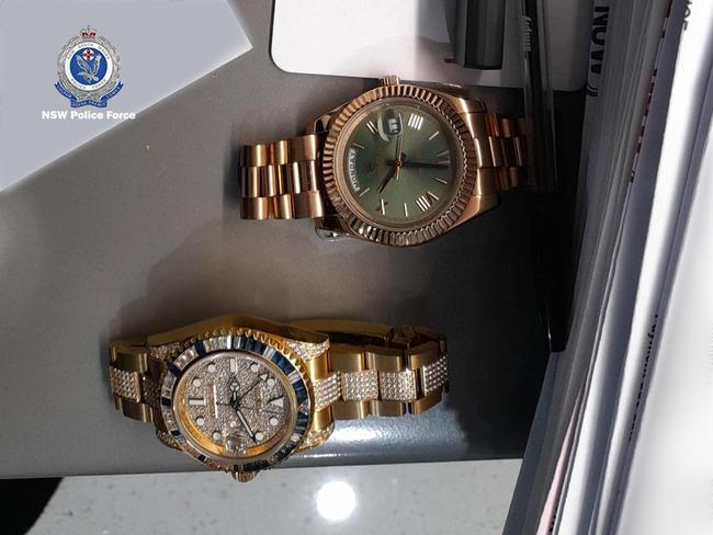 A man has been charged after police uncovered a stash of drugs and designer items during a raid in Sydney’s southwest. Picture: NSW Police.