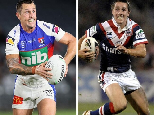 Mitchell Pearce back in 2007 and now.