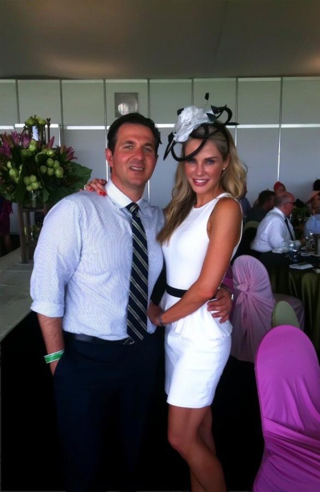 Adrian Bo with his wife Megan, who is standing by her husband. Picture: Twitter