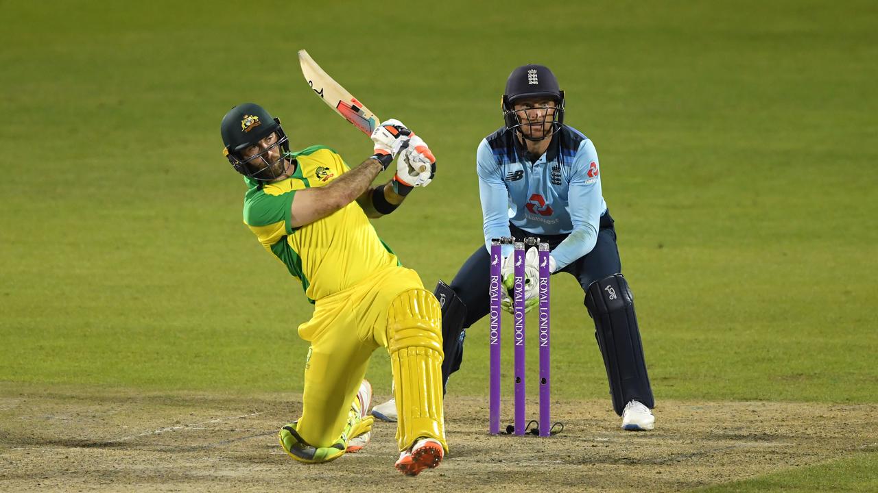 Glenn Maxwell has had no trouble reaching the short boundaries. (Photo by Stu Forster/Getty Images for ECB)