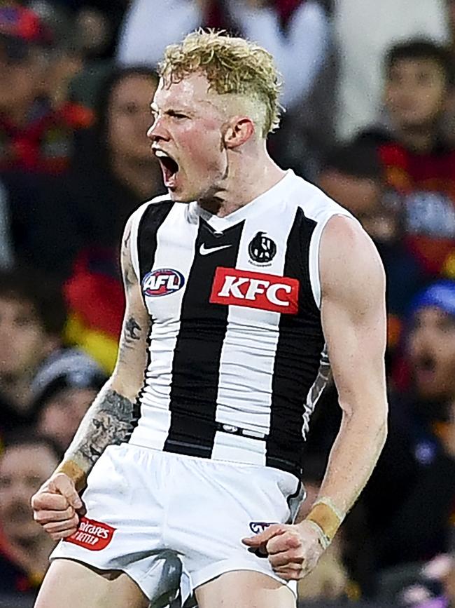 John Noble looms as a key piece of the Magpies’ trade plans. Picture: Mark Brake/Getty Images