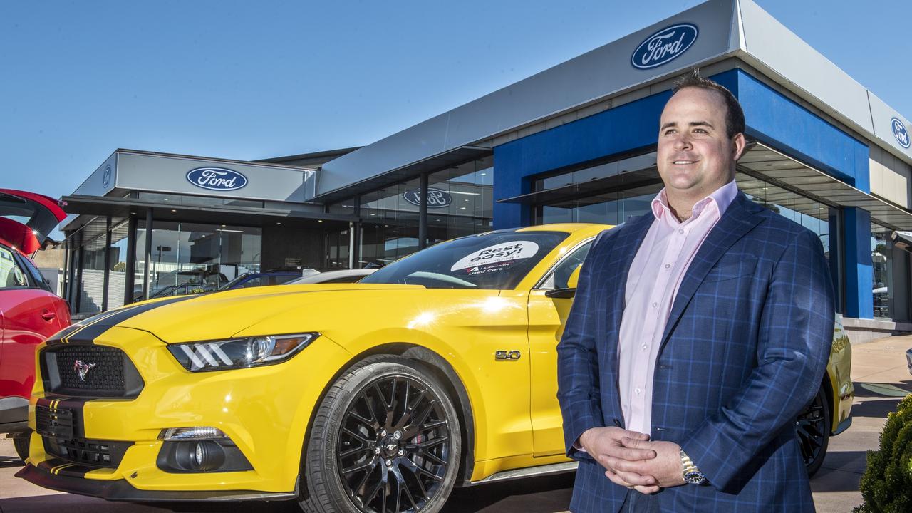 Ross Crampton is dealership principal of Toowoomba Ford. Picture: Nev Madsen.