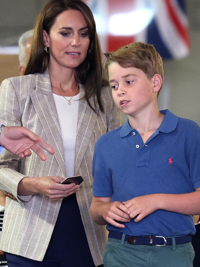 It was the family’s second outing in two days. Picture: Chris Jackson/Getty Images