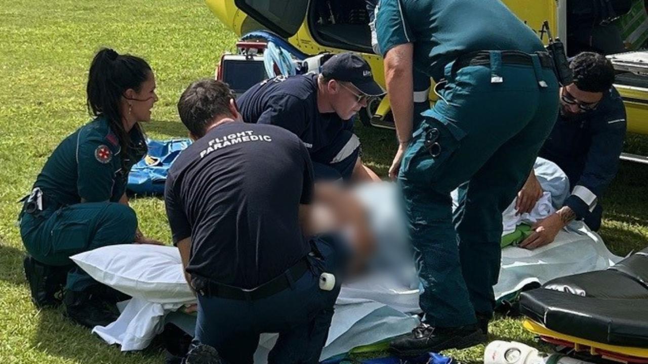 A man has been flown to the Sunshine Coast for treatment after being thrown from his horse while riding at a private Wolvi property on Monday, January 21, 2025. Pics: LifeFlight