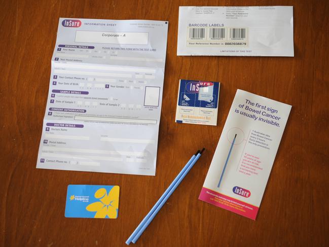 Bowel Cancer Screening kit.