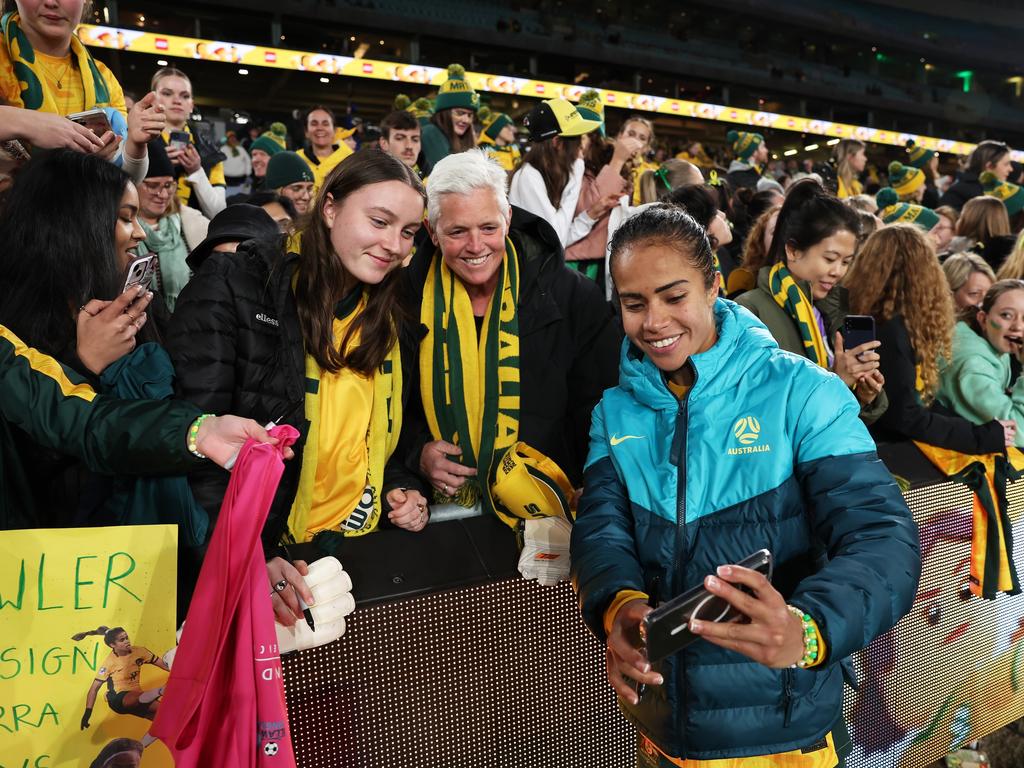 Healy admits there is a touch of professional envy in seeing the Matildas attract large crowds on a consistent basis. Picture: Matt King/Getty Images