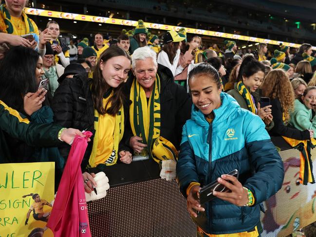 Healy admits there is a touch of professional envy in seeing the Matildas attract large crowds on a consistent basis. Picture: Matt King/Getty Images