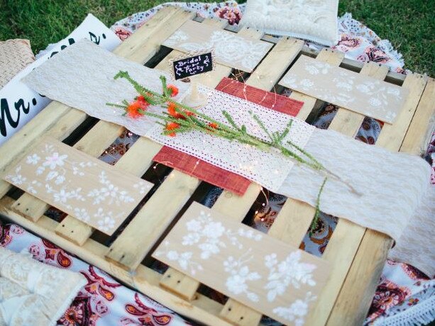 Unique … the bridal table. Picture: Sandra Henri