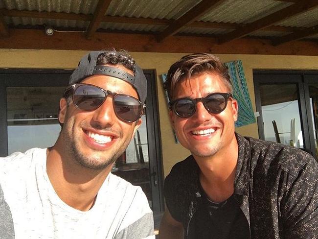 Daniel Ricciardo and Marcus Stoinis have been friends since they were 10.