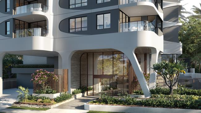 An artist impression of Mahala. The building site has been sold to Mosaic Property Group.