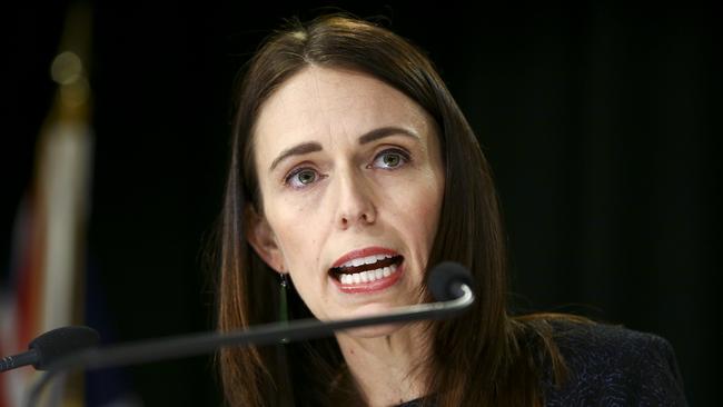 Jacinda Ardern has announced NZ will go into shutdown. Picture: Getty Images.