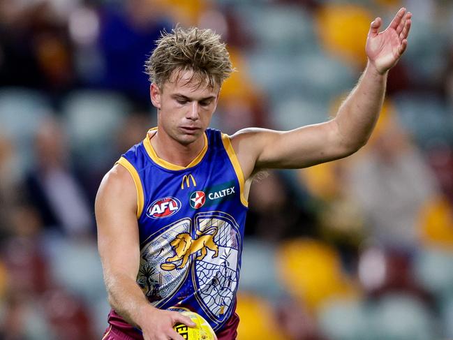 Harry Sharp has requested a trade to Melbourne after 16 games in four seasons at the Brisbane Lions. (Photo by Russell Freeman/AFL Photos via Getty Images)