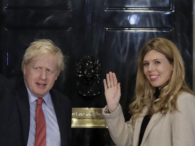 Boris Johnson and his partner Carrie Symonds have been invited to the White House by Donald Trump. Picture: AP