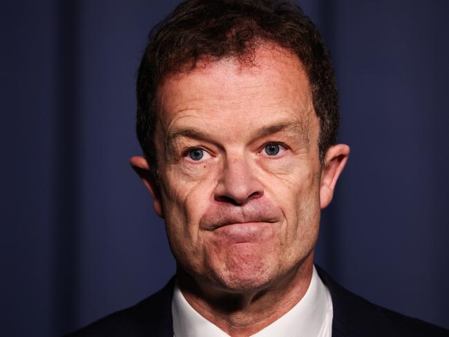 SYDNEY, AUSTRALIA - NewsWire Photos JUNE 03 2025 : NSW Leader of the Opposition Mark Speakman, addresses the media in a press conference at Parliament House in Sydney to comment on the Workers Compensation Legislation. Photo: NewsWire/ Gaye Gerard