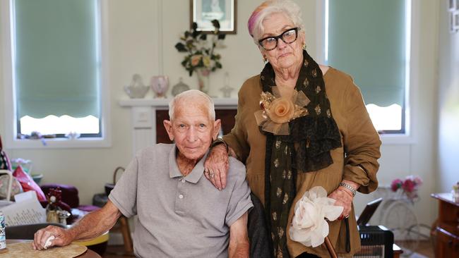 Moree residents Noel and Marcia Smith at their home which was broken into. Noel was injured by the intruders. Picture: Rohan Kelly