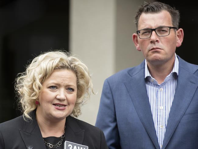 Jill Hennessy says she ‘made this decision with the help of my friend, a knowing dad of teenage children himself, Dan Andrews’. Picture: AAP