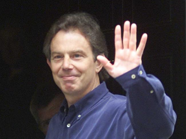 Tony Blair, pictured in 2000 – potentially the most powerful person who ever grew up in Adelaide. Picture: AP Photo/Alastair Grant