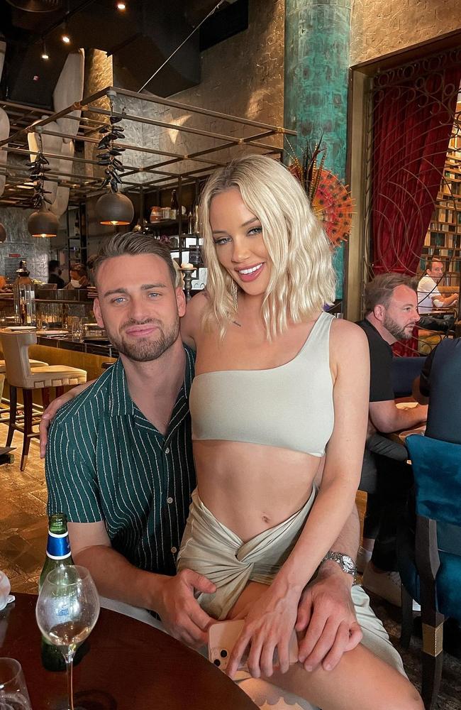 Former MAFS star Jessika Power with her British man and podcaster Connor Thompson. Picture: Instagram/jessika_power