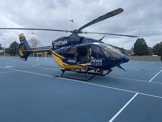 Careflight helicopter. Picture: Careflight