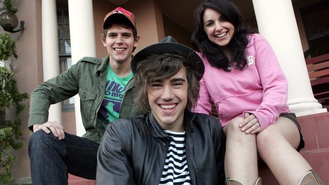 Australian Idol 2007’s final three Carl Riseley, Matt Corby and Natalie Gauci. Pic: Supplied