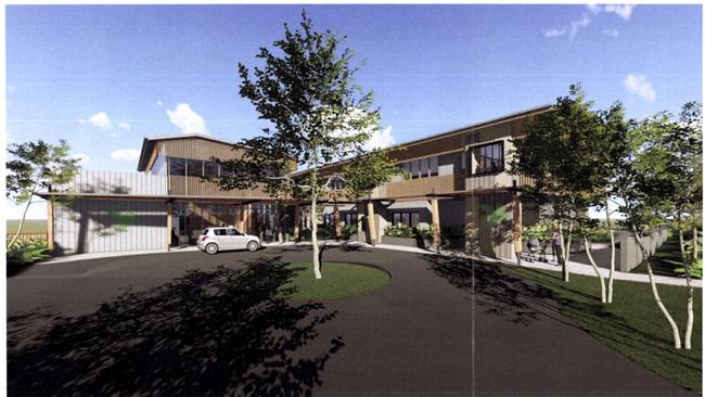 Plans for a 4-storey, 108 bed aged care facility at Gympie near the hospital.