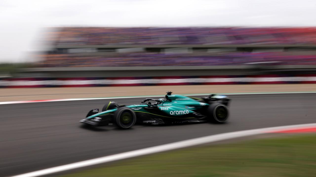 Stroll was flying around the track. (Photo by Lars Baron/Getty Images)