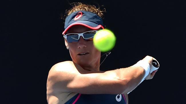 Aussie veteran Samantha Stosur begins her Australian Open campaign today. Picture: AFP