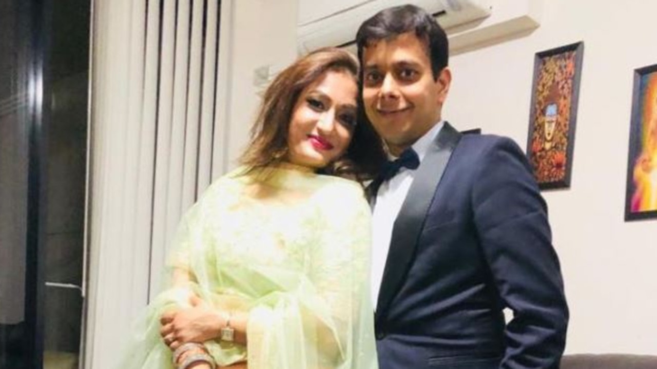 Amit Sharma (right) with wife Nikita Patel Sharma (left). There are no charges against Mrs Sharma and she is not involved in the proceedings. Picture: Facebook