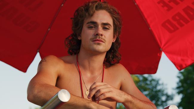 Montgomery as Billy Hargrove in season three of global hit Stranger Things. Picture: Netflix