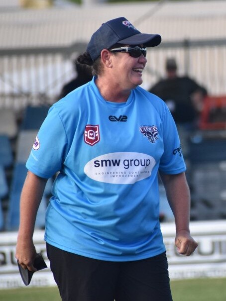 CQ Capras women's assistant coach Tracy Upton.