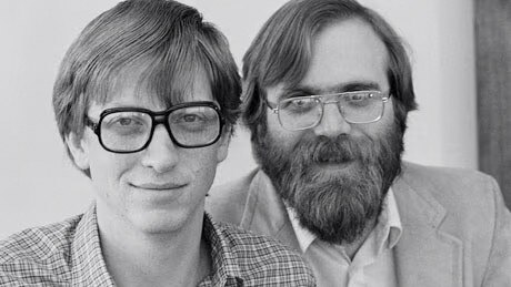 Microsfot founders Bill Gates and Paul Allan. Picture: Source Code