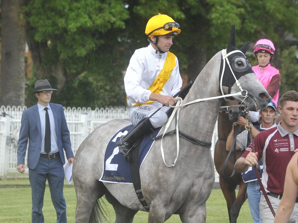 Matthew McGuren rode Matthew Dunn's Gracie Bell to second at the Country Championships qualifying heat moved from Coffs Harbour to Grafton's Clarence River Jockey Club on Thursday, February 20.