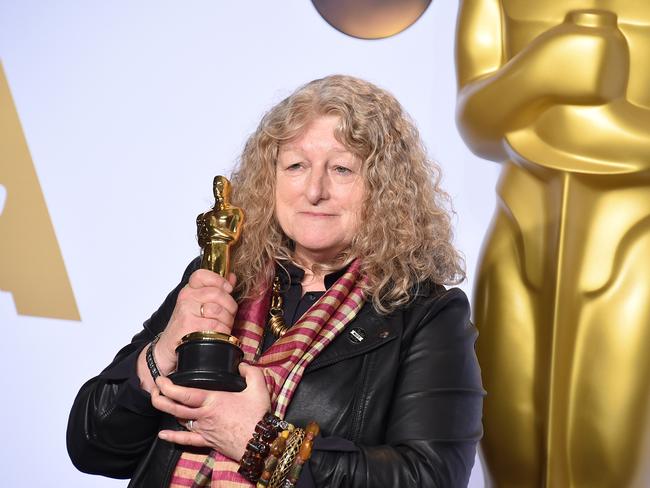 Jenny Beavan adds to her awards show haul yesterday. Picture: AP