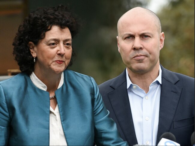 Teal MP Monique Ryan and former federal treasurer Josh Frydenberg.