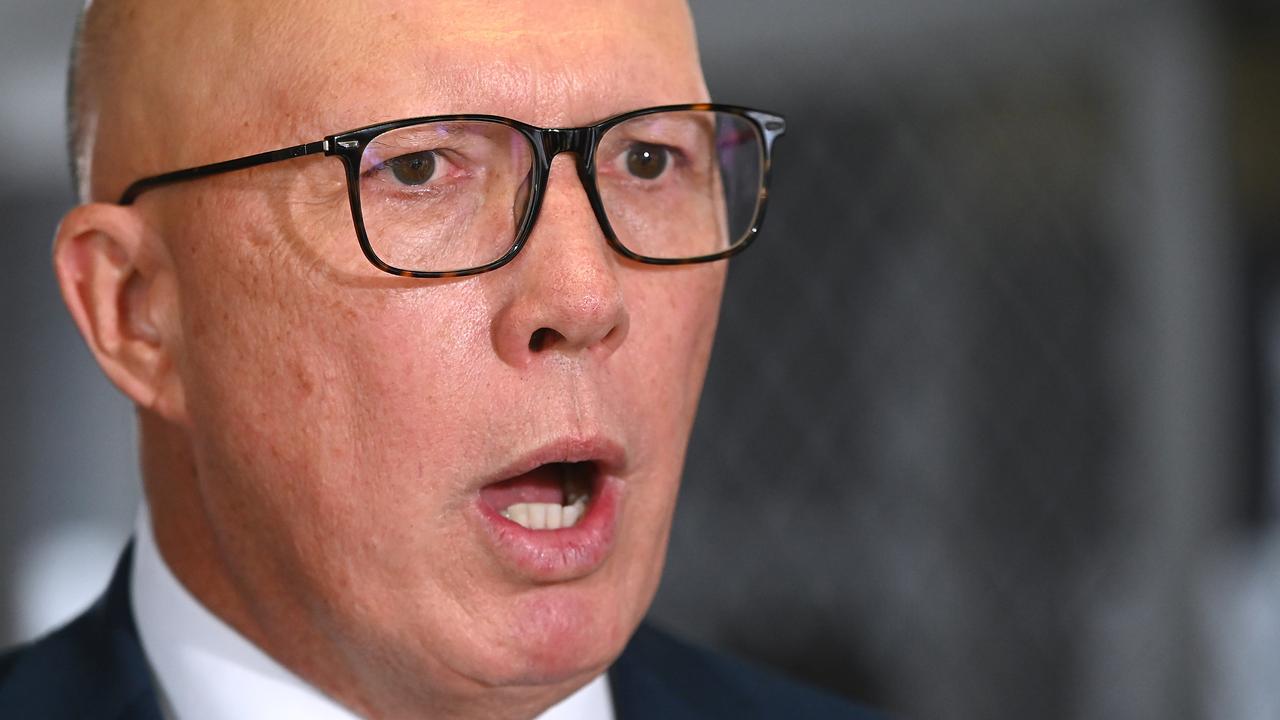 Leader of the Opposition Peter Dutton is still well short of the seats he needs to form government. Picture: NewsWire / John Gass