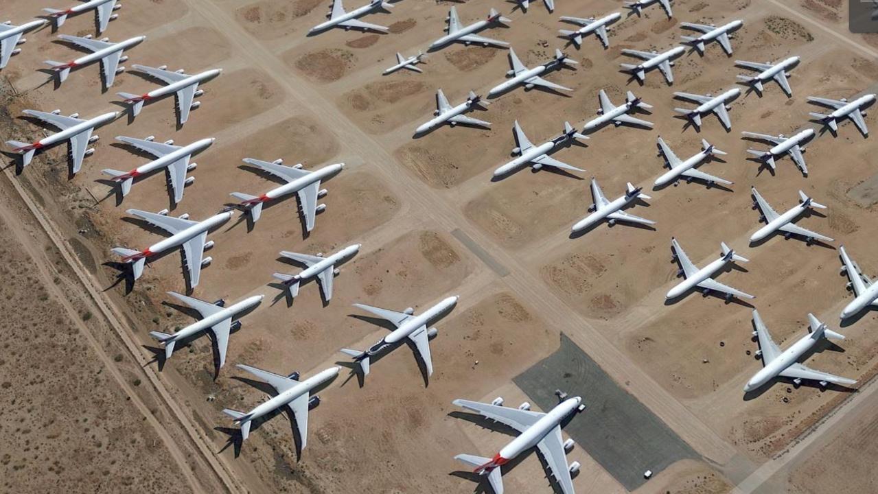 Google Earth Photo Shows Qantas A380s Just Sitting In The Desert |  News.com.au — Australia's Leading News Site