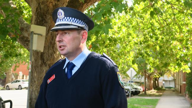 Wagga Police Inspector John Aichinger. Picture: Toby Vue