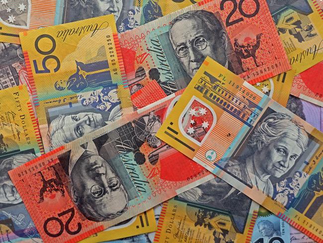 AUSTRALIA - NewsWire Photos - General view editorial generic stock photo of Australian cash money currency. Picture: NCA NewsWire / Nicholas Eagar