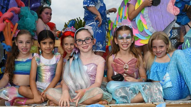 Our Lady of Lourdes Primary School Ingham. Photographs from the Maraka Festival Street Parade around the Ingham central business district on Saturday. In an ‘Under the Sea’-themed celebration of all things Hinchinbrook, school students, community organisations, emergency responders and contestants vying for the prized Queen and Princess titles paraded around Rotary Park in the centre of the town. Picture: Cameron Bates