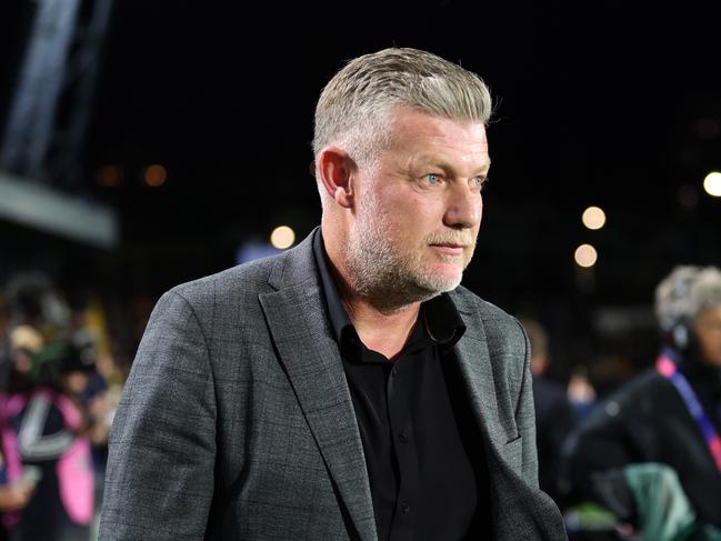 Sydney FC coach Ufuk Talay prefers to play a constant press in games. Picture: Scott Gardiner/Getty Images