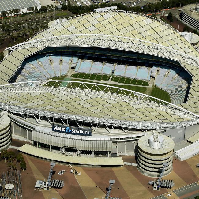 The Olympic Stadium in Sydney holds the record for attendance at a RWC decider. Picture: John Appleyard