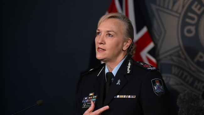 Queensland Police Commissioner Katarina Carroll says she’ll stand down from the top role. Picture: Dan Peled / NCA NewsWire