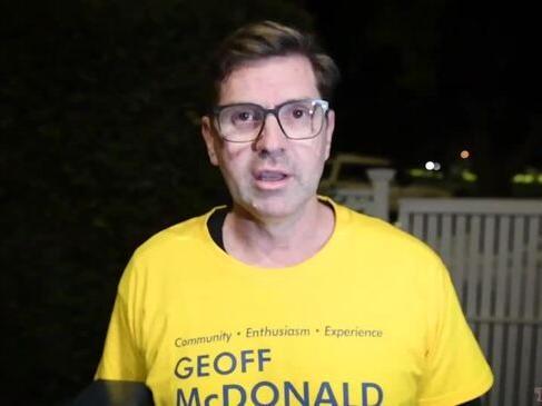 Geoff McDonald on election night