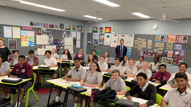 Marsden State High School principal Andrew Peach manages the school which has the second largest year 8 cohort behind Brisbane State High School.