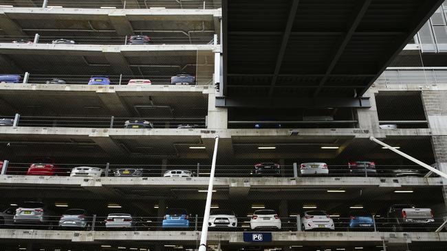 Sydney Airport is home to Australia’s most expensive airport parking. Picture: Justin Lloyd